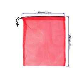 KOHAND 30 Pcs Drawstring Mesh Bags, 35 x 40 cm Colorful Nylon Mesh Bag Multi Functional Storage Bag for Sports, Swimming, Travel, Camping, Beach, Gym, 10 Colours