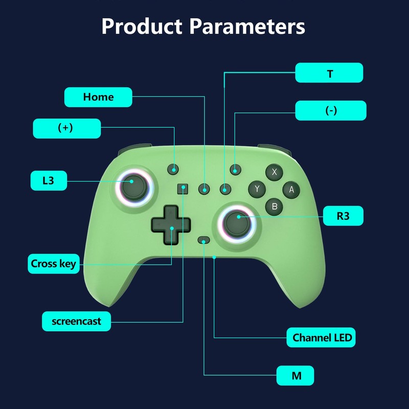 SZYUYU Switch Controller for Switch,Switch Pro Controller for Switch/OLED/Lite/PC with