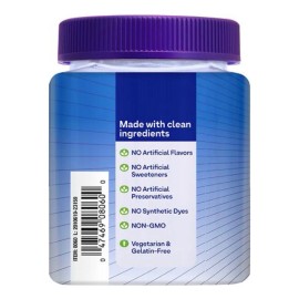 Natrol Mood + Stress Citrato de Magnesio 330mg, Suplemento dietético para el estado de ánimo y el apoyo ocasional al estrés, 60 gomitas con sabor a frambuesa, suministro para 30 días