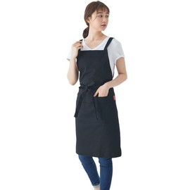 WANGTAO Apron, Neck Hanging, Adjustable Length, Women's, Men's, H-Shaped, Cafe Apron, Shoulder Type, Work Apron, Simple Apron, Kitchen Apron, Pocket, Large Size, Cooking, Work, Cafe, Nursery,