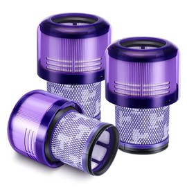 3 Pack V11 Filters Replacement for Dyson, Vacuum Filters Replacement Compatible with Dyson V11 Animal Torque Drive Complete V15 Detect Cordless Vacuum, Replace Part # 970013-02