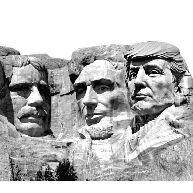 LEMONSODA Trump Mount Rushmore Building Cardboard Cutout Life Size, 6
