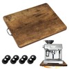 360° Rotatable Sliding Tray for Kitchen Appliances, Wooden Sliding Tray