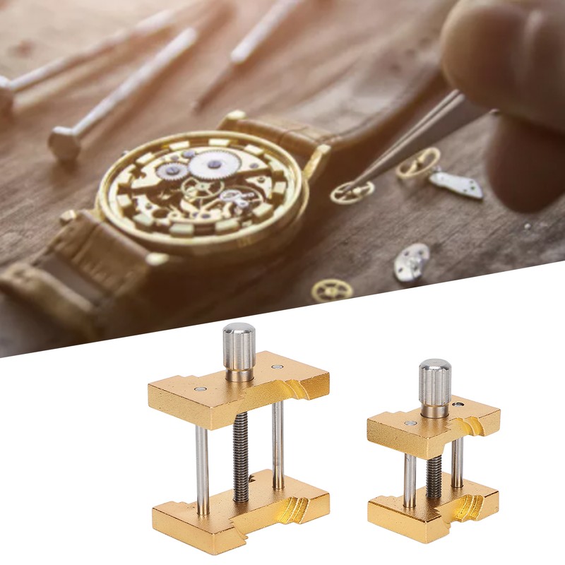 2pcs Movement Holder Aluminum Watch Repairing Movement Fixed Base Tool