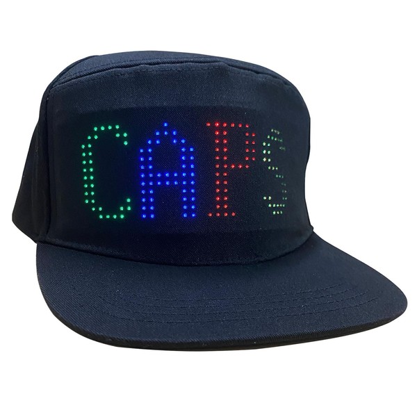 Welaso Programmable Message Hat LED Colorful Message Display, App Controlled