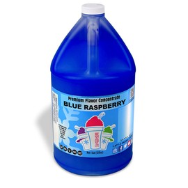 Snowie Shaved Ice Snow Cone Flavor Concentrate- Gallon - Blue Raspberry