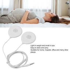 Baby Headphones,12 Sticker Prenatal Belly Speakers for Women During Pregnancy Music Splitter Pregnancy Headphone for Women Mother, White