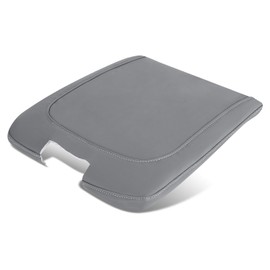 DNA MOTORING Center Console Lid Cover Skin Compatible with 13-18 Ram 1500/2500/3500, Gray, GECS-013