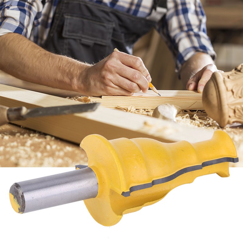 1/2in Shank Router Bit Door Window Heat Resistant Woodworking Trimming