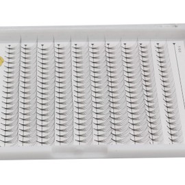 Bodermincer 12-13-15-16mm Mixed / 14-15-17-18mm Mixed Lashes Premade Russian Volume Fans 6D Mink Eyelashes short Stem D Curl Lash Pre made Eyelash Extensions Supplies (14-15-17-18mm Mixed)