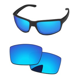 PapaViva Replacement Lenses for Oakley Gibston OO9449 Sunglass Ice Blue Polarized