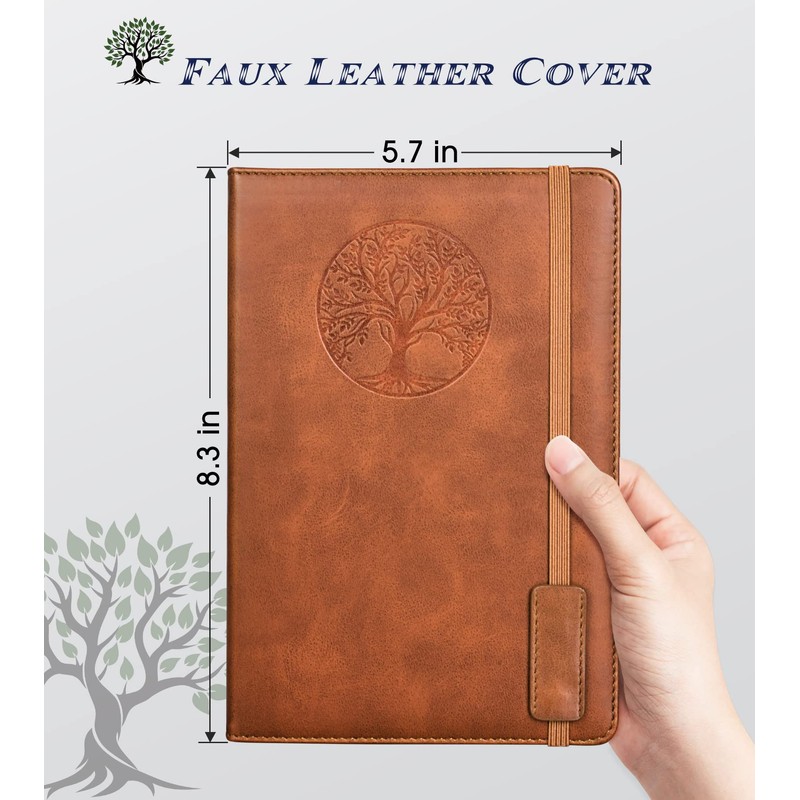 Biuwory Lined Journal Notebook for Women Men,256 Pages A5 Hardcover