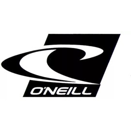 O'NEILL SURF SHOP STICKER, SURF WEAR, WETSUITS LOGO 6" X 3.25" BLACK & WHITE NEW