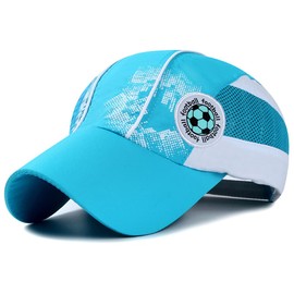 ITODA Kids Quick Dry Cap Anti UV Baseball Cap Football Caps Sun Protection Outdoor Sports Hat Lightweight Sun Hat Boys Girls Peaked Caps for 3-8 Year Old