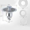 Universal Bathroom Sink Plug, Pop-up Bathroom Sink Strainer, Anti-Clogging Sieve