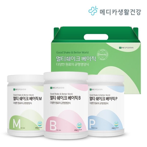 Medica Life Health Multi Shake Basic MBP 1 set/Nutritious balance meal replacement, single option / 메디카생활건강 멀티쉐이크 베이직 MBP 1세트/영양균형 식사대용, 단일옵션