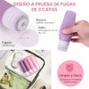 16 Pcs Botellas de Viaje de Silicona, 90ml Kit de