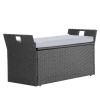 2-Person Outdoor Storage Bench 40 Gal Deck Box with PE