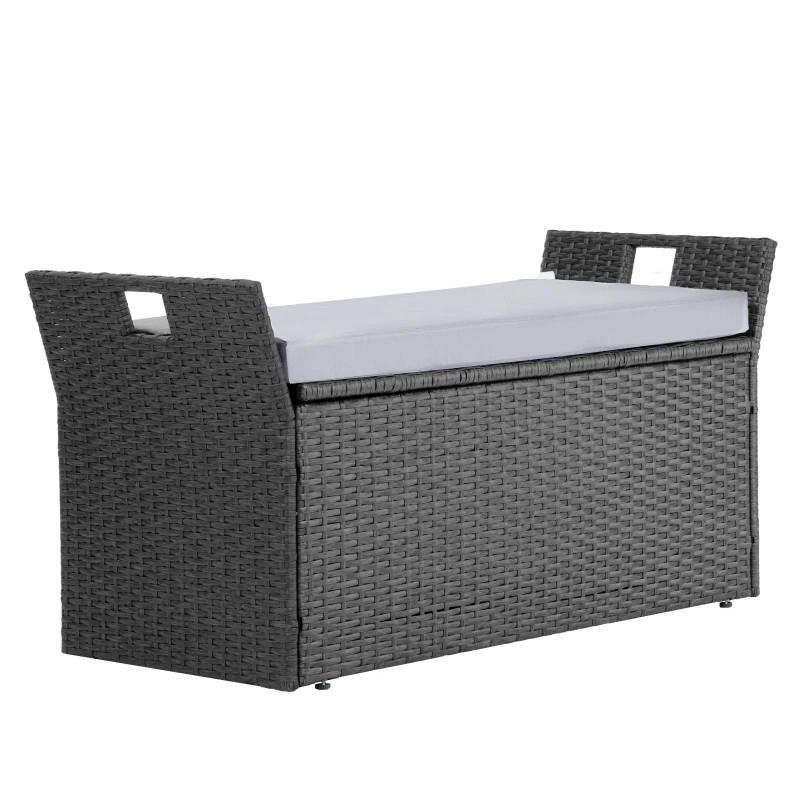 2-Person Outdoor Storage Bench 40 Gal Deck Box with PE