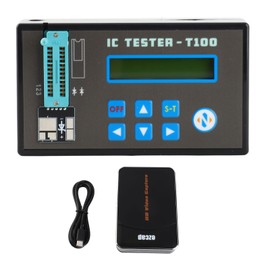 Integrated Circuit Tester Multifunction Handheld Portable Rechargeable Integrated Circuit Chips Detector for LED Transistor Diode Transistor