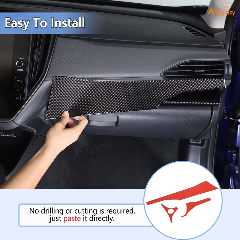 Aunginsy Center Console Dashboard Panel Trim Sticker Compatible with Subaru