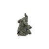 ChangThai Design Tiny 1¾"High Gray Baby Elephant Calf Sitting Figurine