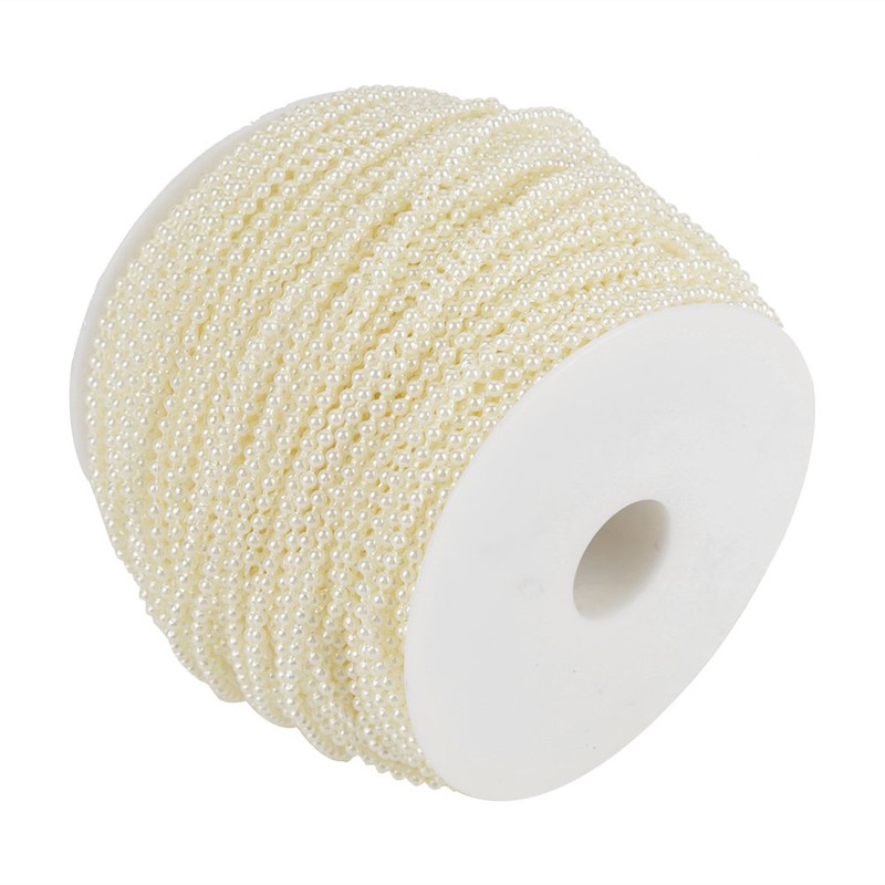 100m/roll Imitation Pearl Wire Beads Garland String DIY Wedding Decoration