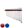 Olsa Tools Wall Mount Wrench Organizer | Red Anodized Aluminum