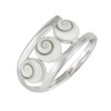 Silverly Women's .925 Sterling Silver 3 Triple White Shiva Eye
