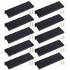 JNRFTY 10Pcs Mount Finger Edge Pull,Hidden Drawer Pulls,Aluminum Hidden Handle