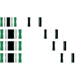 White Water Archery Laminated Green Traditional 12 Crest Arrow Wraps 15 pk Choose Length Width (7.75)