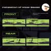 TOSTMOLT 3pcs Front+Rear Direct Fit Windshield Wiper Blades Compatible With