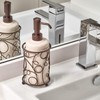 interDesign Twigz Colección para Baño Dispensador de Jabón, Color Vainilla/Bronce