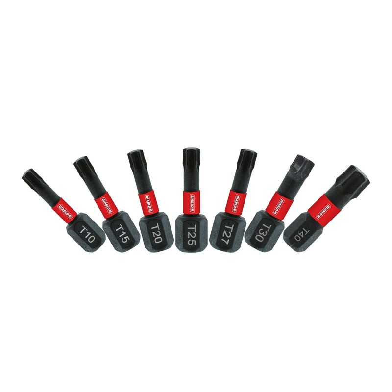 Diablo Torx Security Drive Bits for Impact Drivers - Assorted