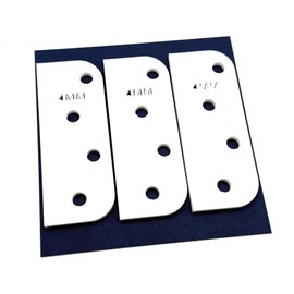 Door Hinge Shims (Set of 3) Hinge Spacer For Interior and Exterior Door Alignment - for 3.5", 4" and 4.5" Standard Hinges (4mm thick, White, 4-inch)