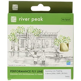 river peak RP-SL-RS08IV Fly Line Running Line (Shooting Line) 100 ft Approx. 92.8 ft (30.5 m) 20 lb F