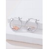 Dorunmo French Bulldog Hoop Earrings 925 Sterling Silver Cute Animal