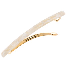 France Luxe Long and Skinny Barrette - Pavlova White
