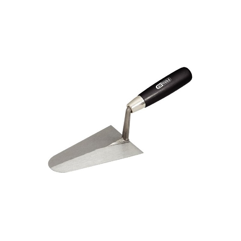KS Tools 144.0111 Gauging trowel, round, 160mm, with wood handle
