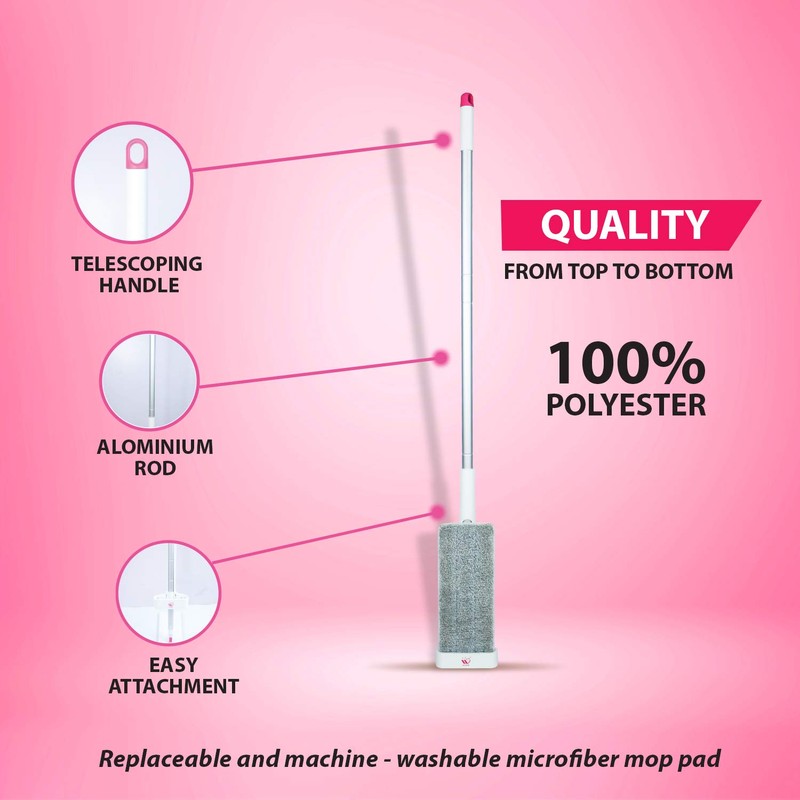 Microfiber Mop, 360 ° Rotatable, Best for Home Office, Light