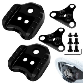 Editbar Pack of 2 Bicycle Cleats Adapter Compatible with Shimano SPD Plate Adapter SM-SH41 - Bicycle Pedal Adapter Cleats Converter, Bicycle Shoe Plate Set, Pedal Plates Converter for Road Bike