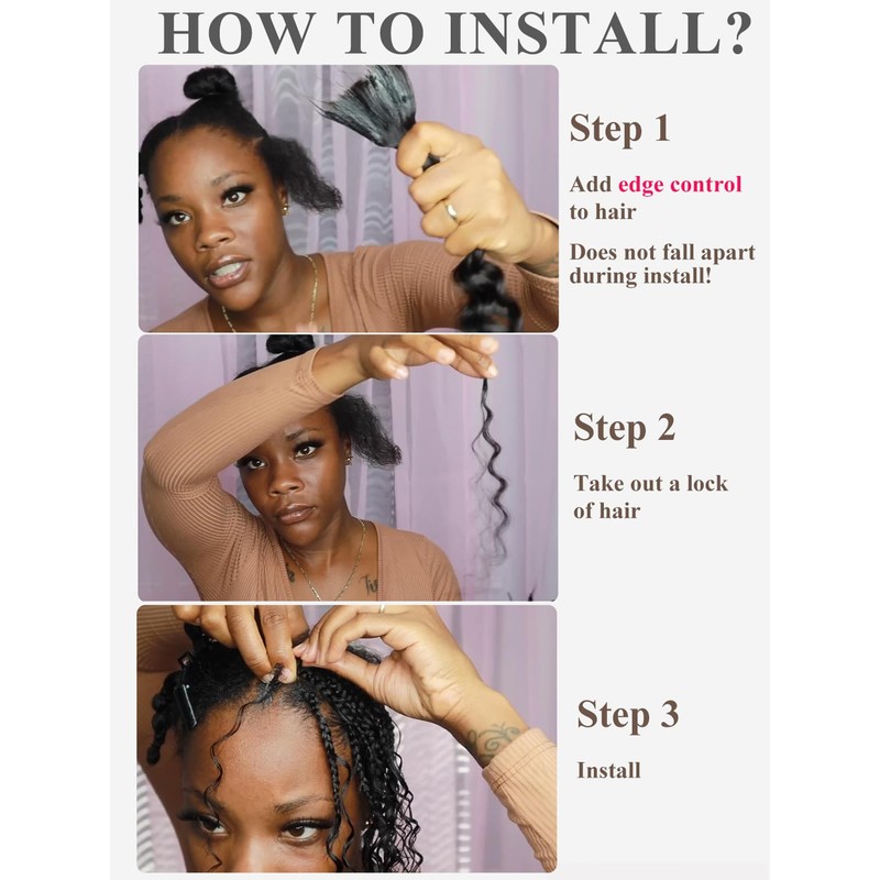 Braiding Hair Extensions for Boho Braids A350-SIZE7202