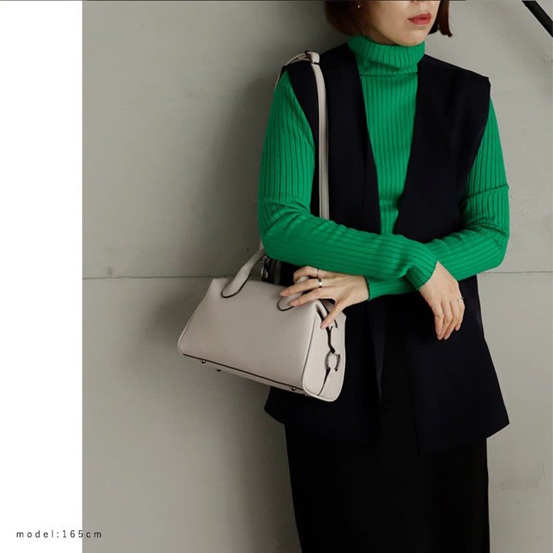 VITAFELICE Inb-10038p Women's 2-Way Mini Boston Bag, ice gray