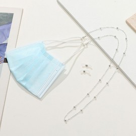 Beaded Mask Strap Fashion Mask Gold Necklace 30ea