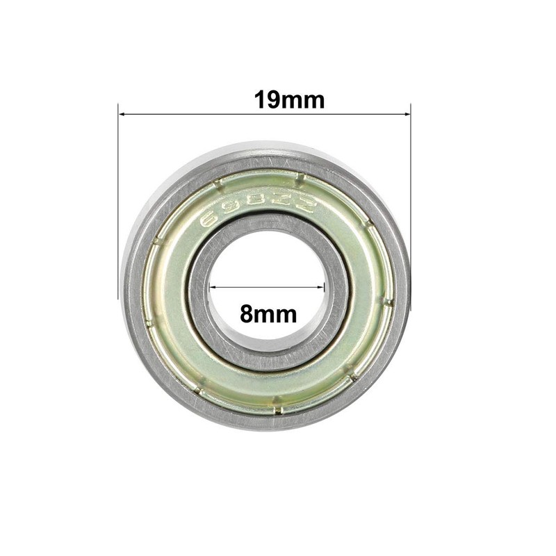 sourcing map 698ZZ Deep Groove Ball Bearing Double Shield 698-2Z