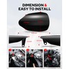 Benlari Stainless Steel Handguards, Larger Hand Guards Fit for Harley