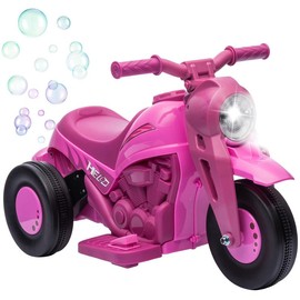Ride on Bubble Car, 6V Kids Motorcycle, 3 Wheeled 2 MPH Electric Motorbike for Toddler with LED Headlight, Music, Forward & Reserve, Pink electric car for kids, cars for kids, cars for kids,ride on cars for kids,gifts for kids