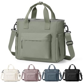 Insulated Lunch Bag, Leakproof Lunch Box for Women Men, Portable Tote Bag Thermal Cooler Lunch Container with Adjustable Strap for Adult/Kids for Work, School, Picnic, Outdoor, BBQ,A4-Gray Green