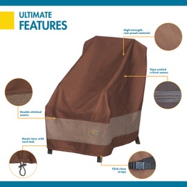 Duck Covers Ultimate Waterproof 26 Inch High Back Patio Chair Cover
