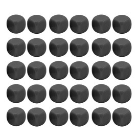 Dice Set, Solid Dice, Blank Dice, 6 Sided Dice, Board Game Dice, Party Game, Educational Game, Set of 30 (Black)